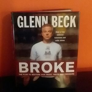 Hard cover book. Glenn Beck - Broke.